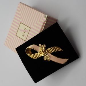 Avon 'Better Breast Care' large enamel pin